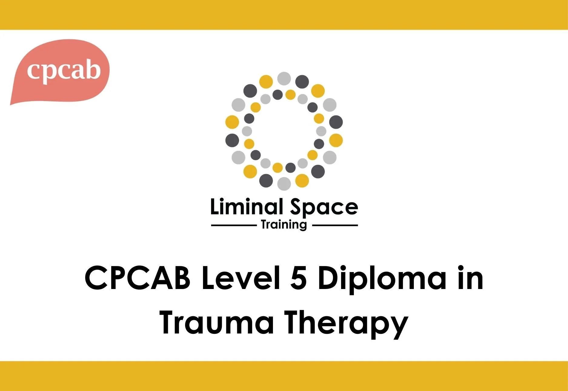 CPCAB Level 5 Diploma in Trauma Therapy