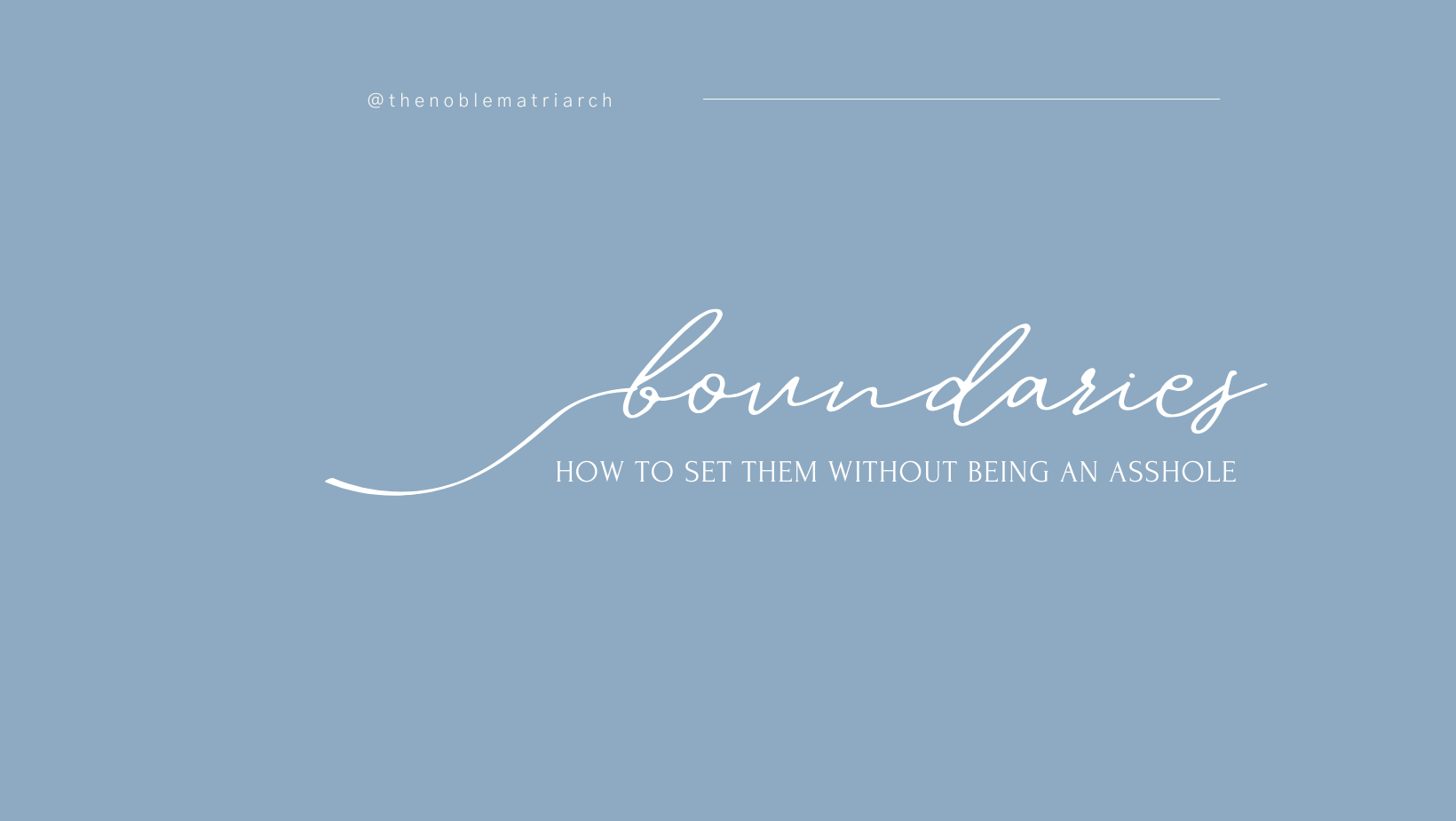 Boundaries