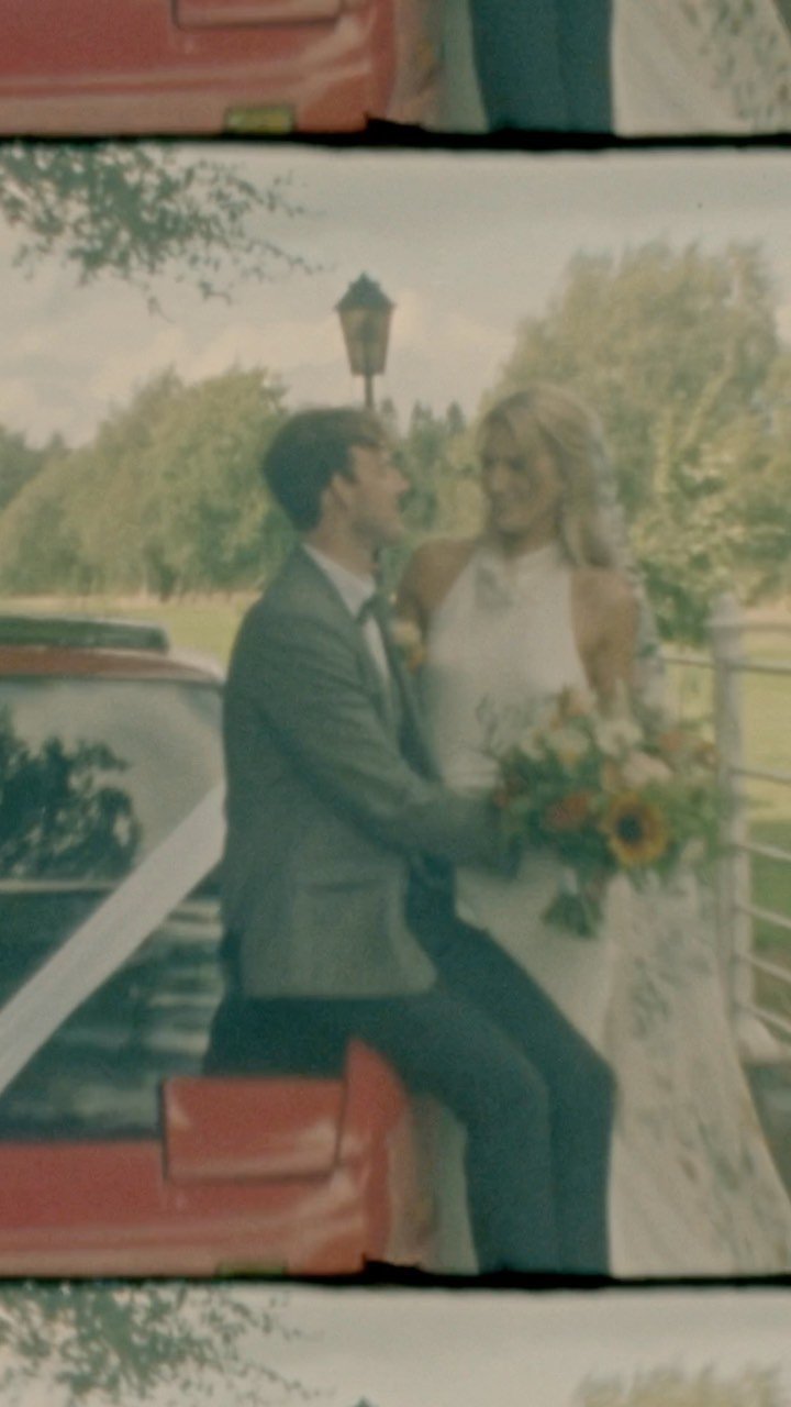 A super 8 teaser for the lovely Emma and Ryan. 🎞️
From Ryan’s vintage sport car to Emma’s amazing veil, it was a beautiful, personalised day spent at @cabracastlehotel.
@charlotteswebfloralstudio @thenooksmusic @grace_loves_lace @rash