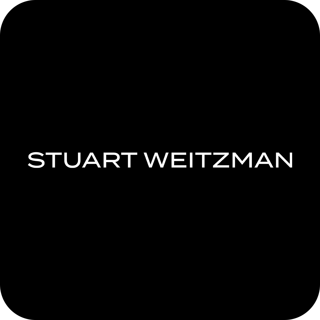 Black background with the text 'STUART WEITZMAN' in white