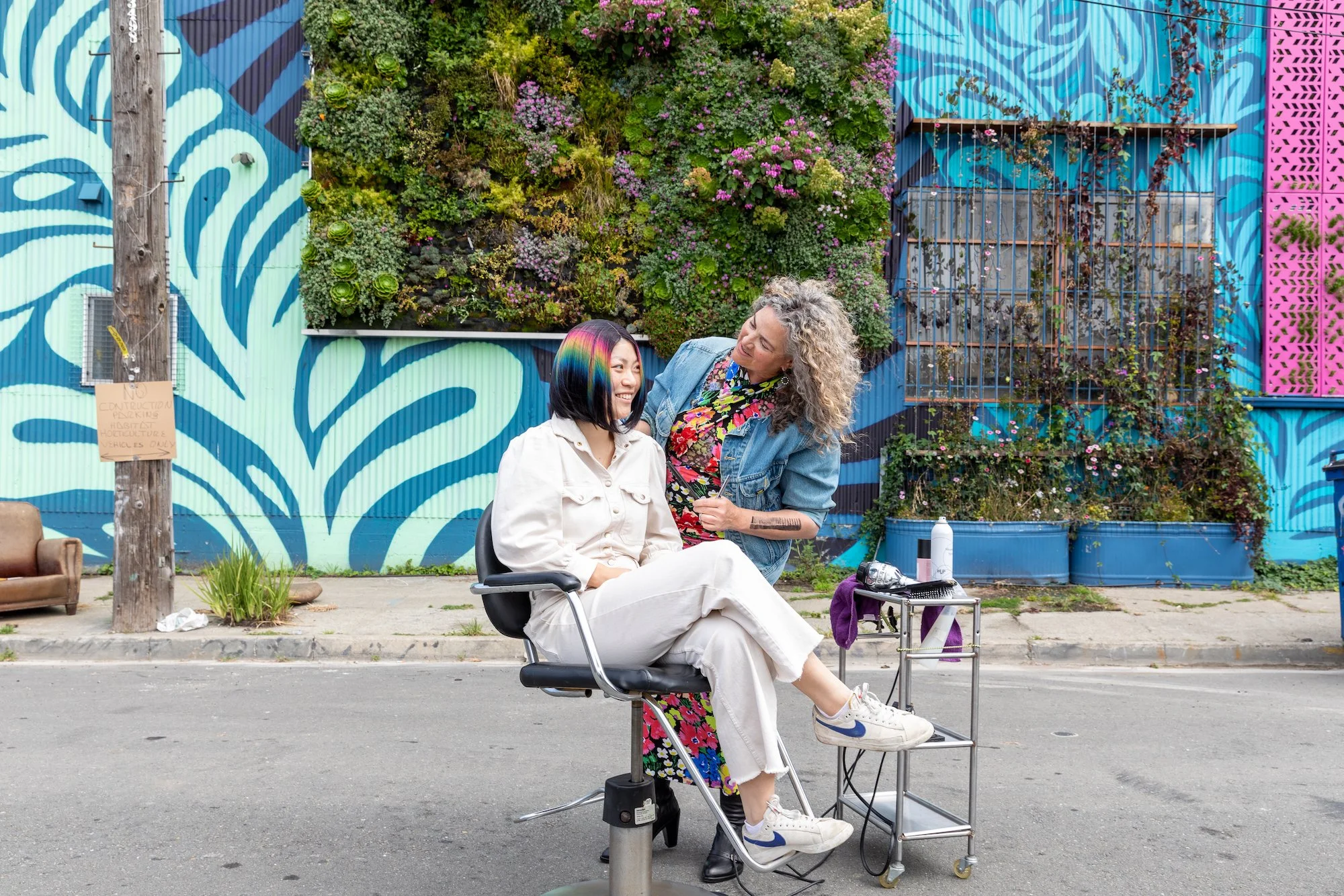 Rainbow hair on street.jpg