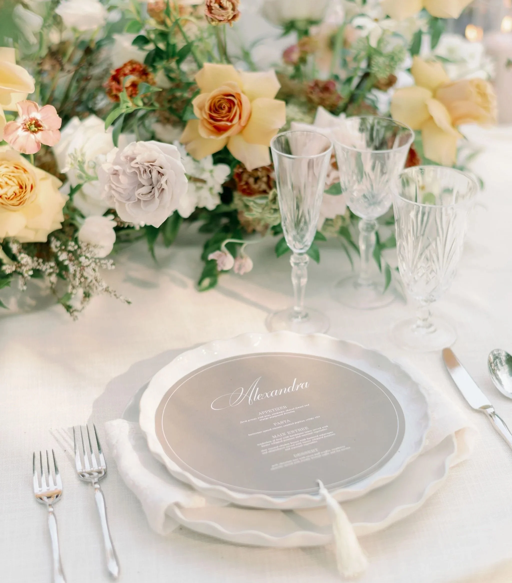 Wedding Menu Placecard