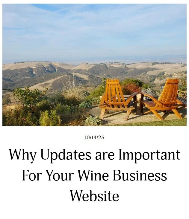 Our new blog post is out!
"Why Updates are Important For Your Wine Business Website"
Head over to goldensquaredesignstudio.com and have a read!
A website should be more than just a plain site on the internet. It should be an experience a
