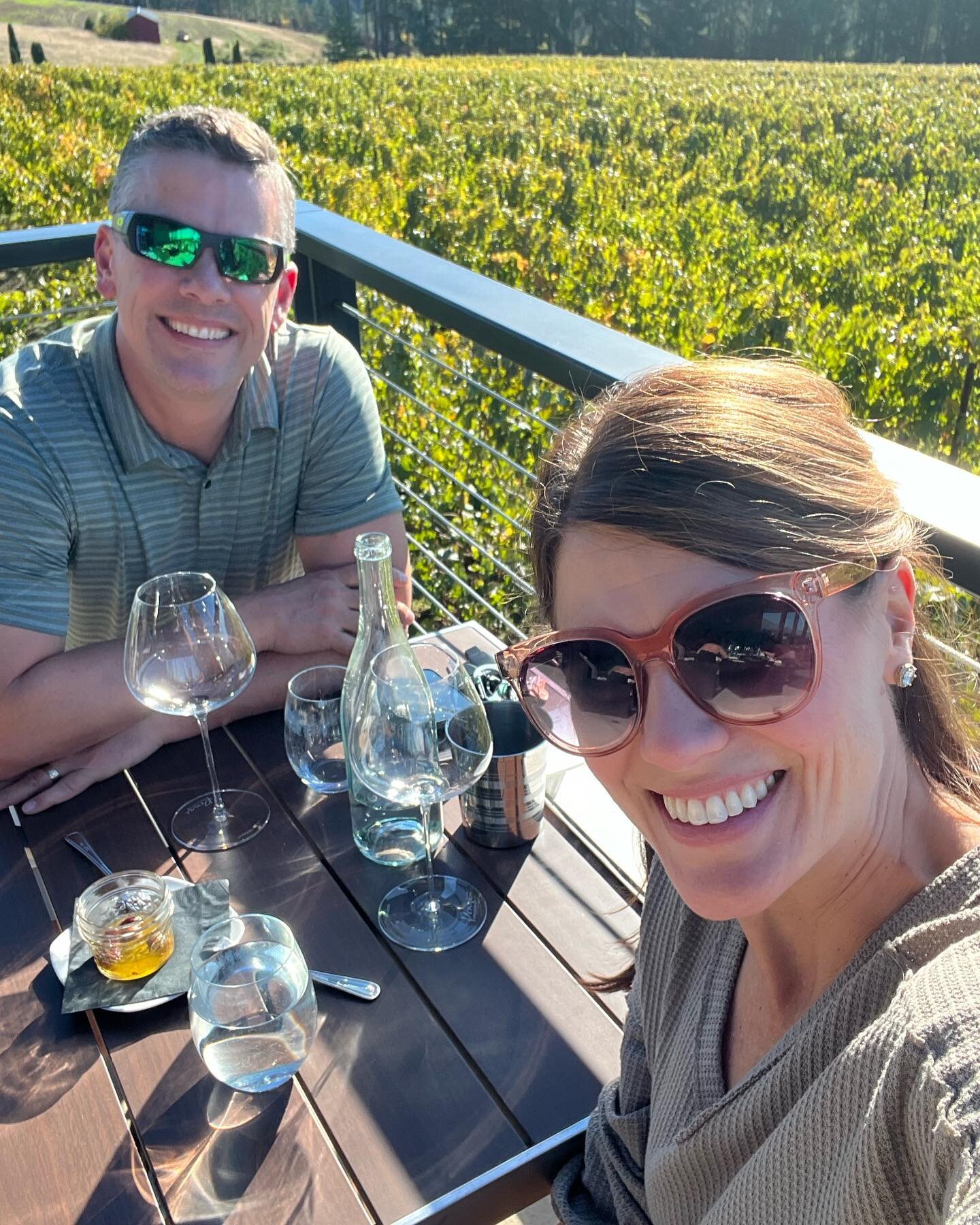 What a way to end a beautiful week of wholehearted leadership cohort retreats, emdr sessions, executive coaching meetings and watching our girls play volleyball and soccer. I like my business partner! 😉

#datenight❤️ @ponzivineyards