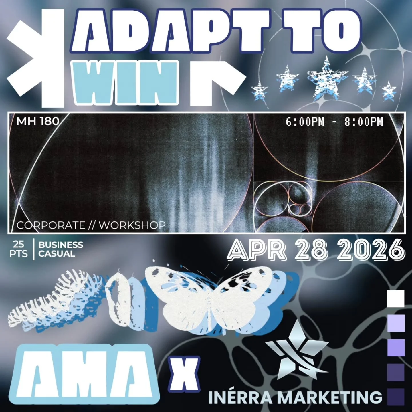 Hey fAMALy 💼
Ready to step into the role of a CEO for the day? 👀
Join us for Adapt to Win with In&eacute;rra Marketing, where you&rsquo;ll be put in real marketing scenarios, think on your feet, and work alongside your team to tackle client-style c
