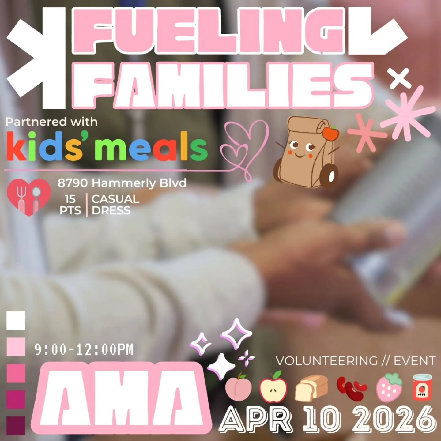 Hey fAMALy ❤️
Some of the best moments come from simply showing up and giving back!
We&rsquo;re partnering with Kids&rsquo; Meals to help prepare and organize food for families in need 🥪
It&rsquo;s simple, it&rsquo;s impactful, and it&rsquo;s someth
