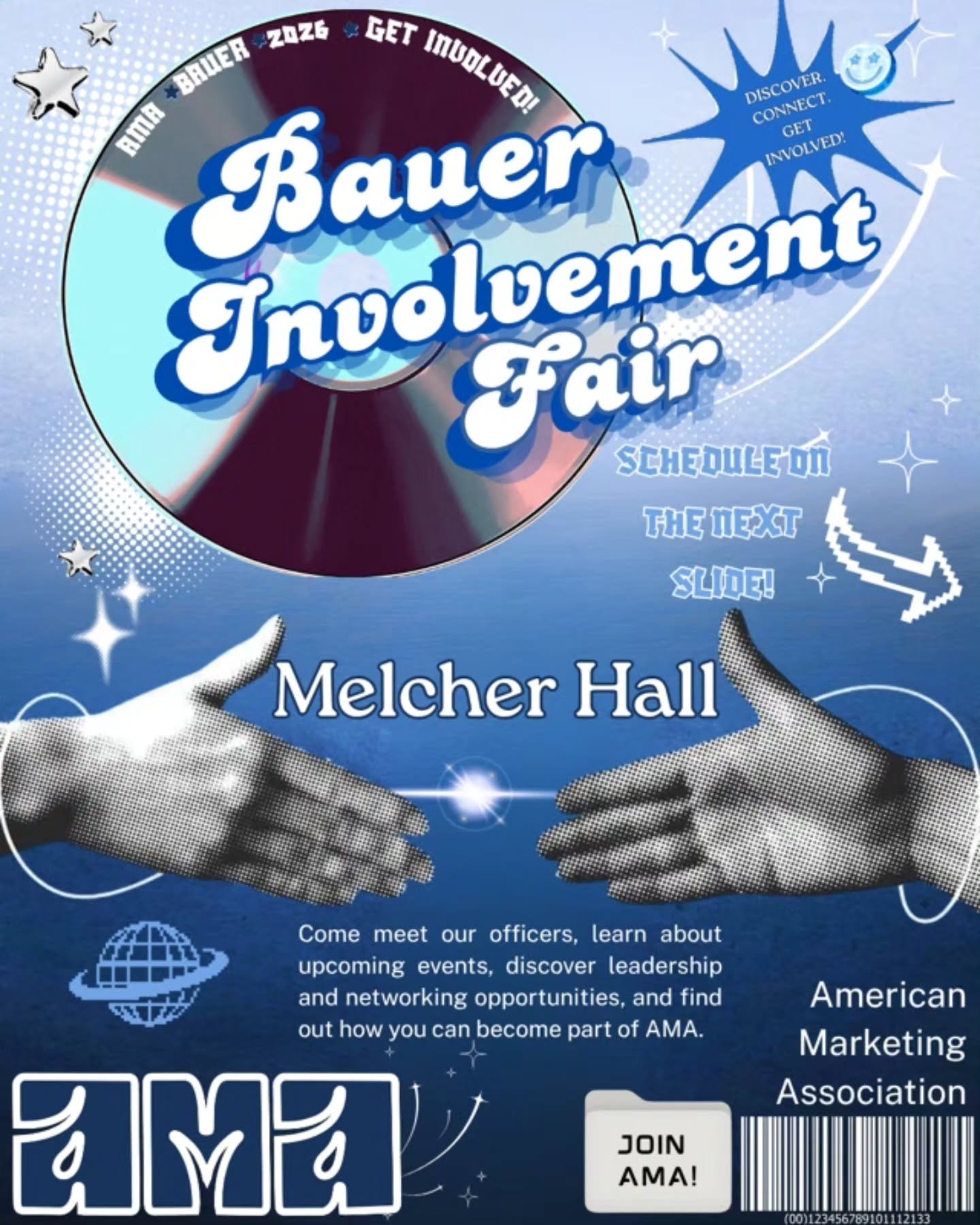 Ready to level up your semester? 📈✨️

Stop by the Bauer Involvement Fair in Melcher Hall to meet the AMA team! Discover upcoming events, connect with our officers, and find out how you can unlock leadership &amp; networking opportunities this fall.
