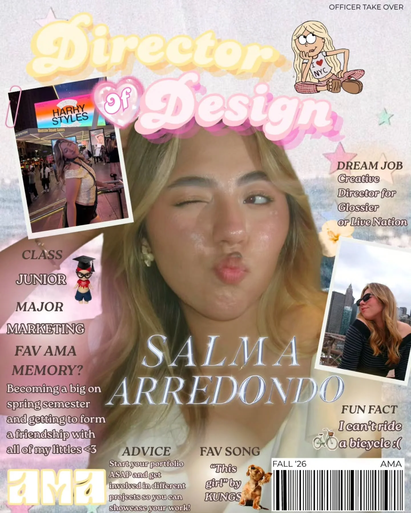 Hey fAMAly! ❤️

Introducing our Director of Design, Salma Arredondo! 🌟🩰

Hope y'all enjoyed her takeover and got to learn a little more about her! ✨️🫶