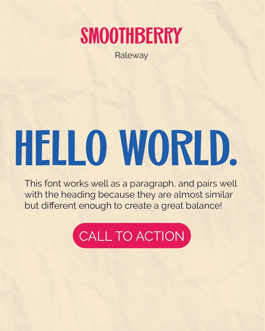 Here&rsquo;s a fun font pairing! Smooth Berry + Raleway 🤭

#brand #fontpairing #branddesign