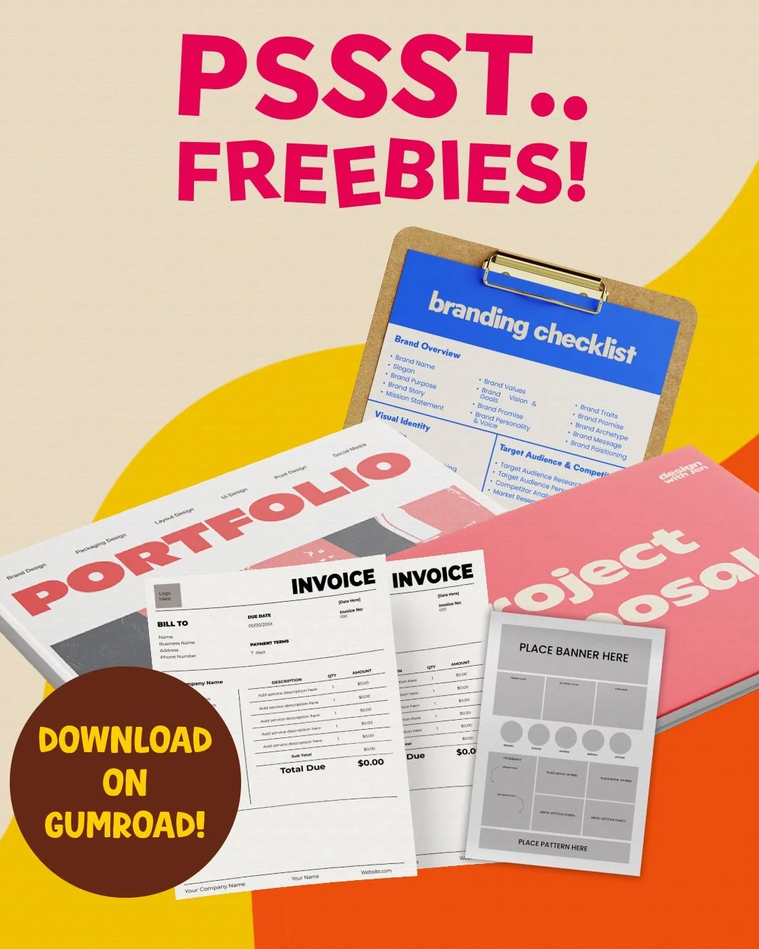 Have you explored my free templates in the shop? They&rsquo;re designed with creativity in mind, perfect for spicing up your projects! Check them out, link in my bio! ✨ 

#freebies #design #branddesign