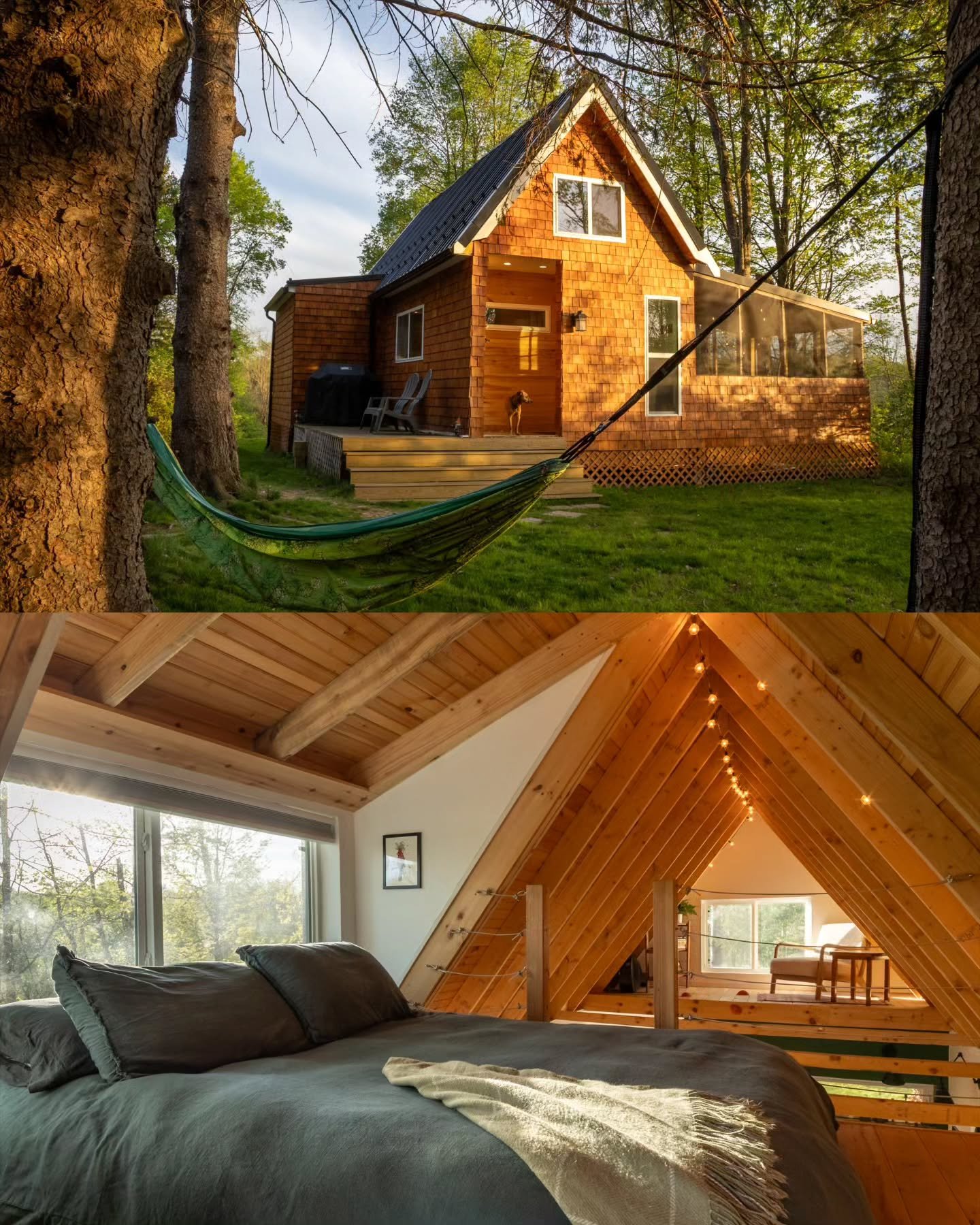 I recently had the pleasure of photographing a gorgeous cabin in the woods for its AirBnB listing. It had it all, from hot tub and fire ring in the yard, to hiking trails through the property's own woods.
If you're looking for a place to spend a qui