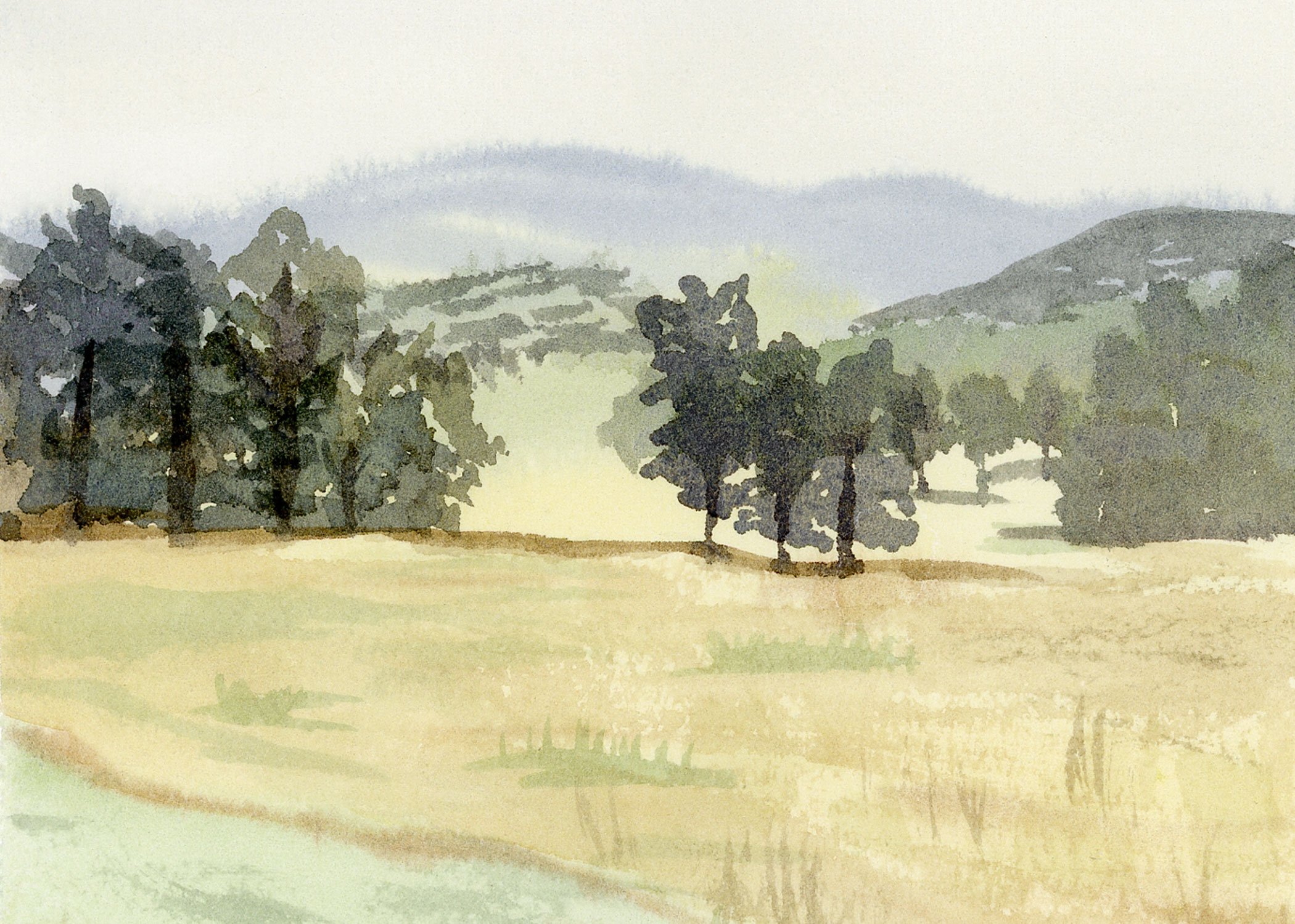 Distant Trees-Nostalgia Collection Fine Art PRINT