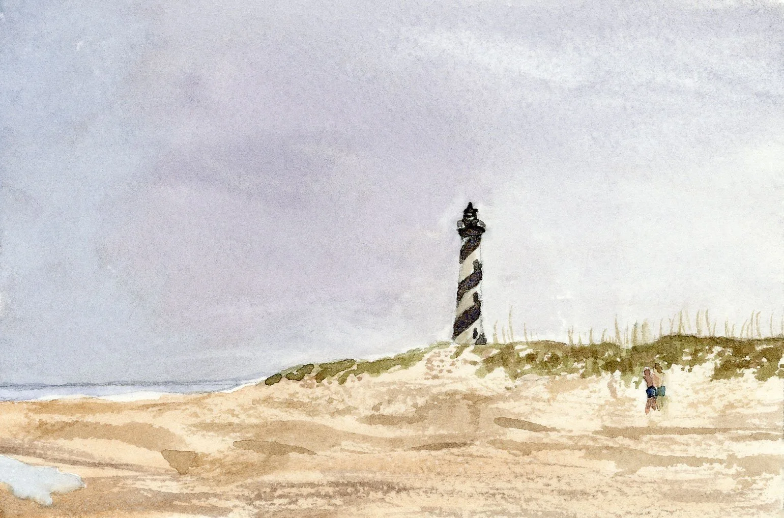 Cape Hatteras Light House-Nostalgia Collection Fine Art PRINT
