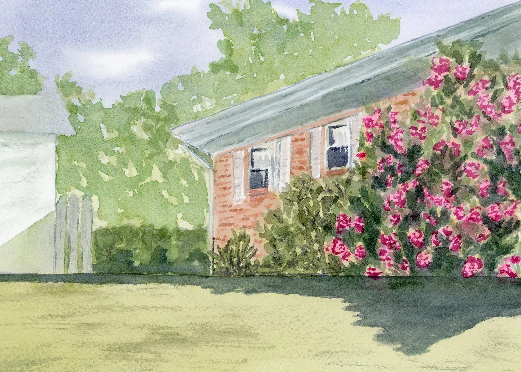 Rosy Neighbor-Giclée Fine Art PRINT