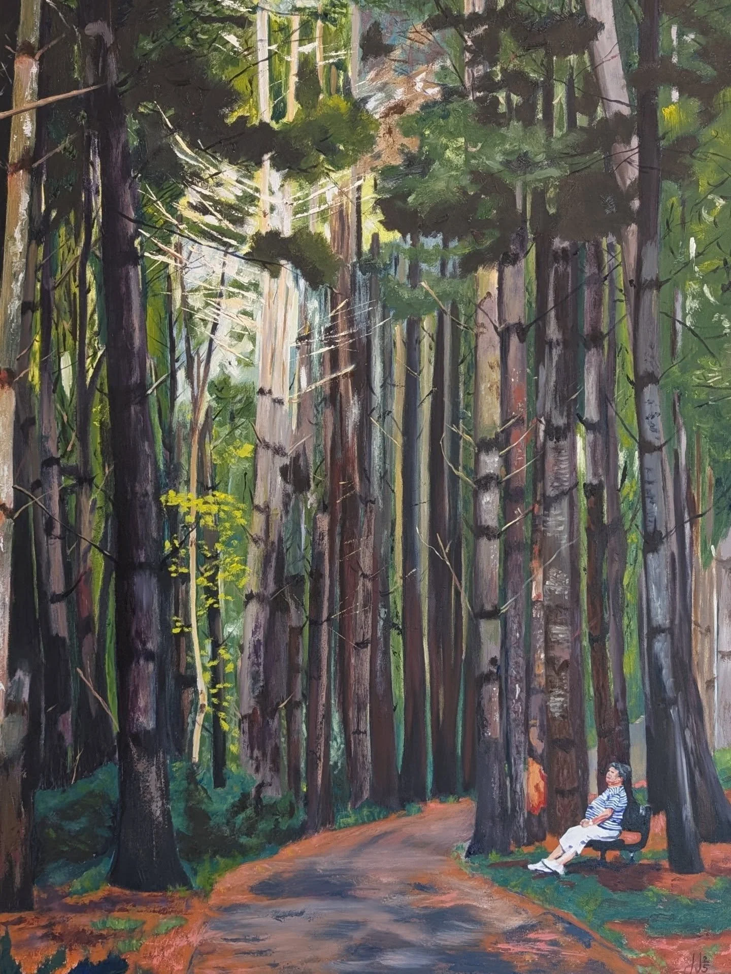 Nana. She would be 89 today if she was still here on this Earth.  The Matriarch is a painting of her. Maybe one day I'll share the deeper story of what this painting means to me, but I think it is a powerful image of our smallness in this massive uni