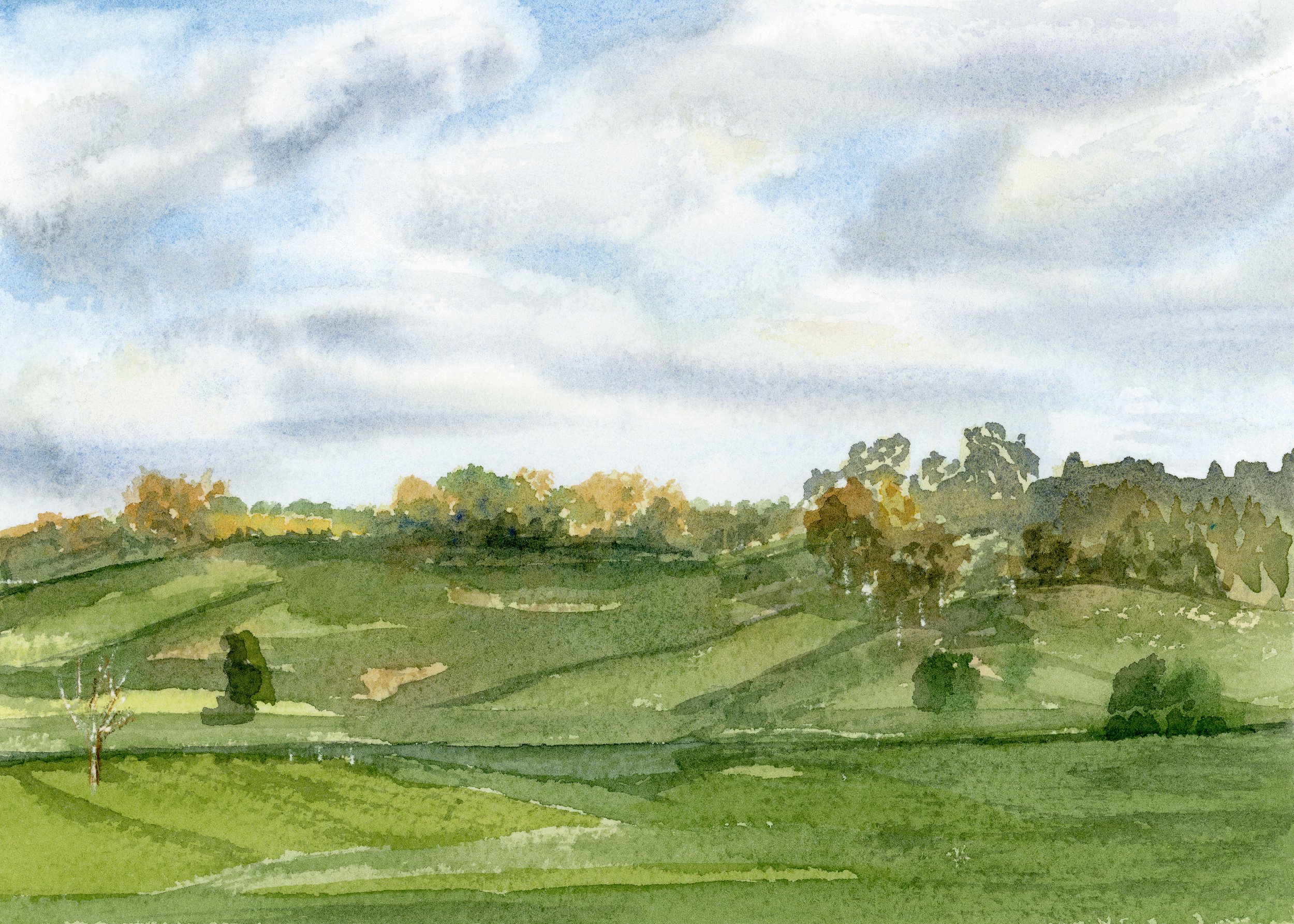 Clouds & Hills-FINE ART GICLEE PRINT