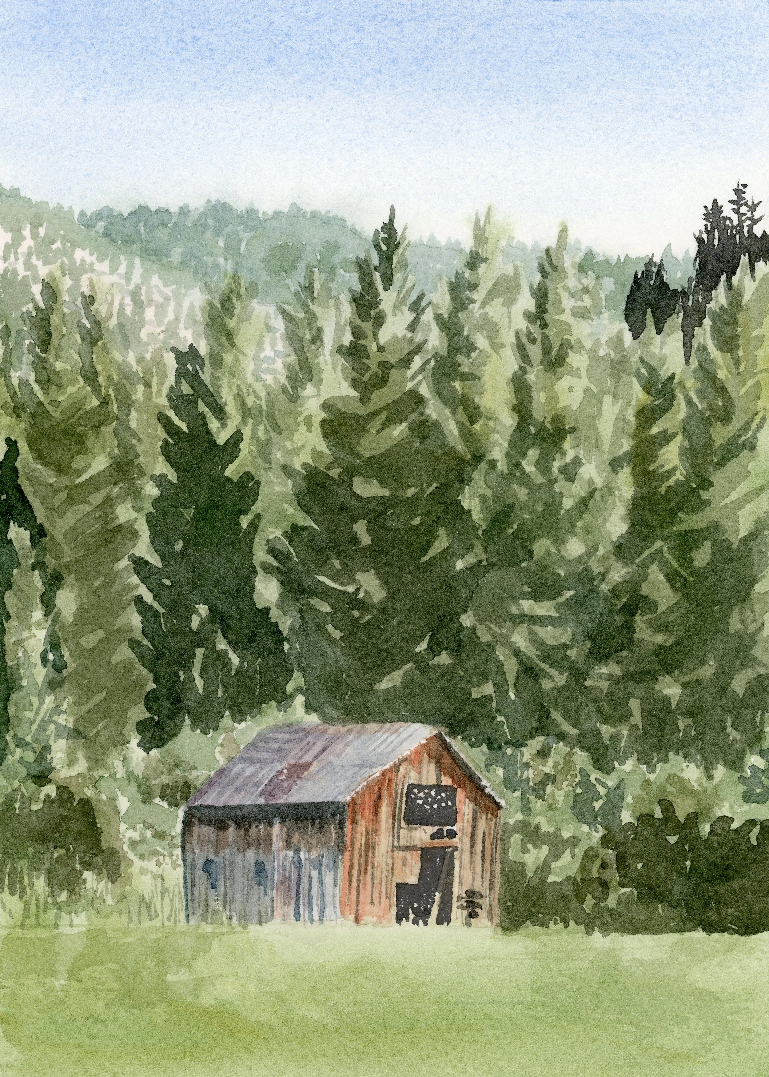 In the Protection of the Pines-FINE ART GICLEE PRINT