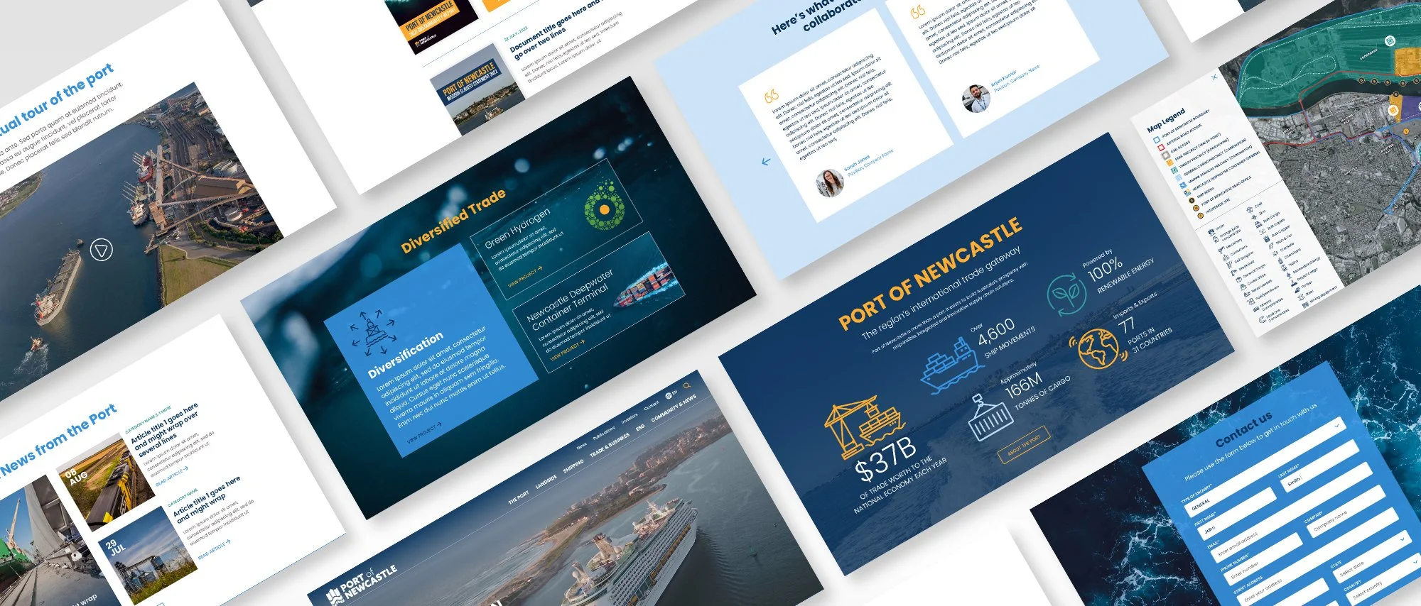 Port of Newcastle: UX/UI