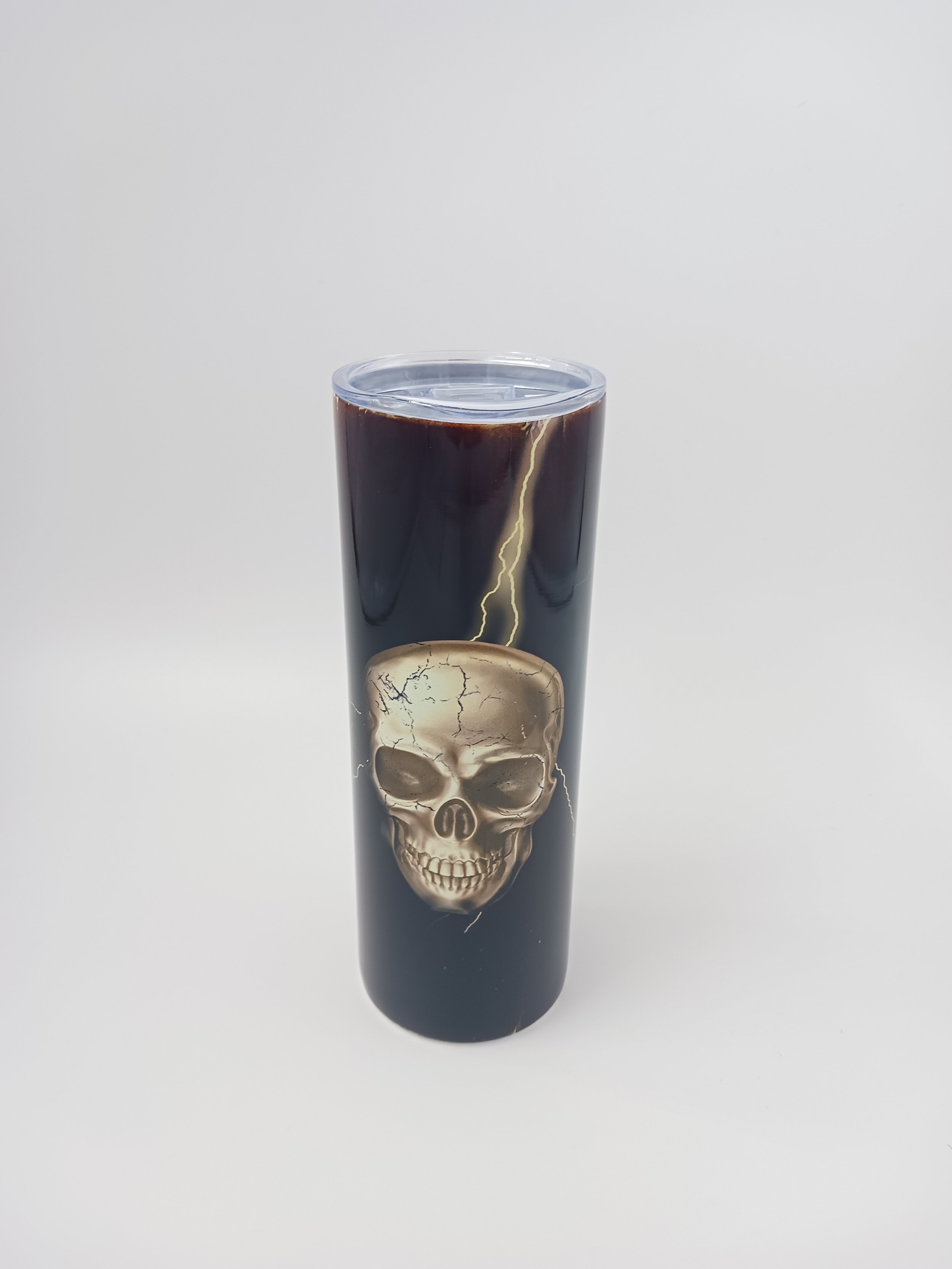 Skinny Tumbler | Lightning Skull