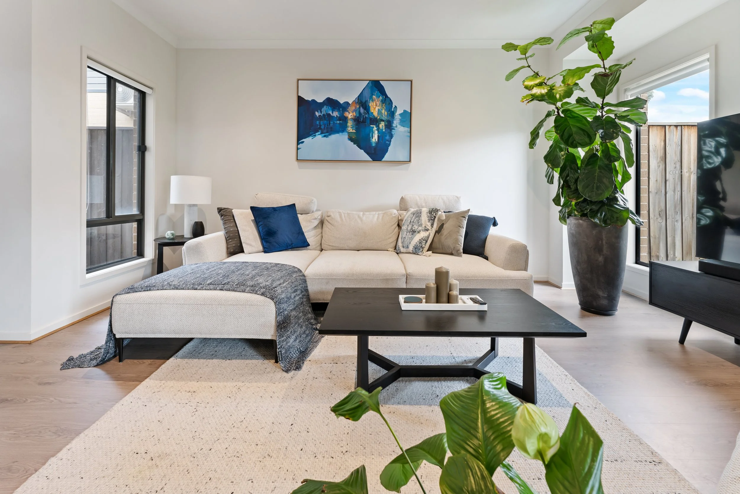 living room photography