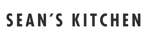 "Sean's Kitchen" text in bold, black font on a white background.