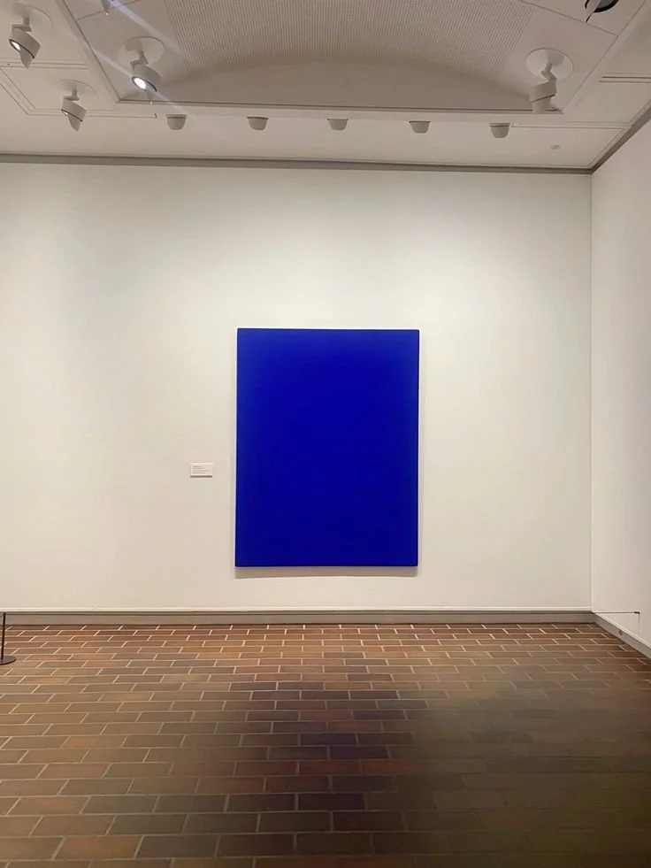 Yves Klein signature blue at the Louisiana Museum of Modern Art