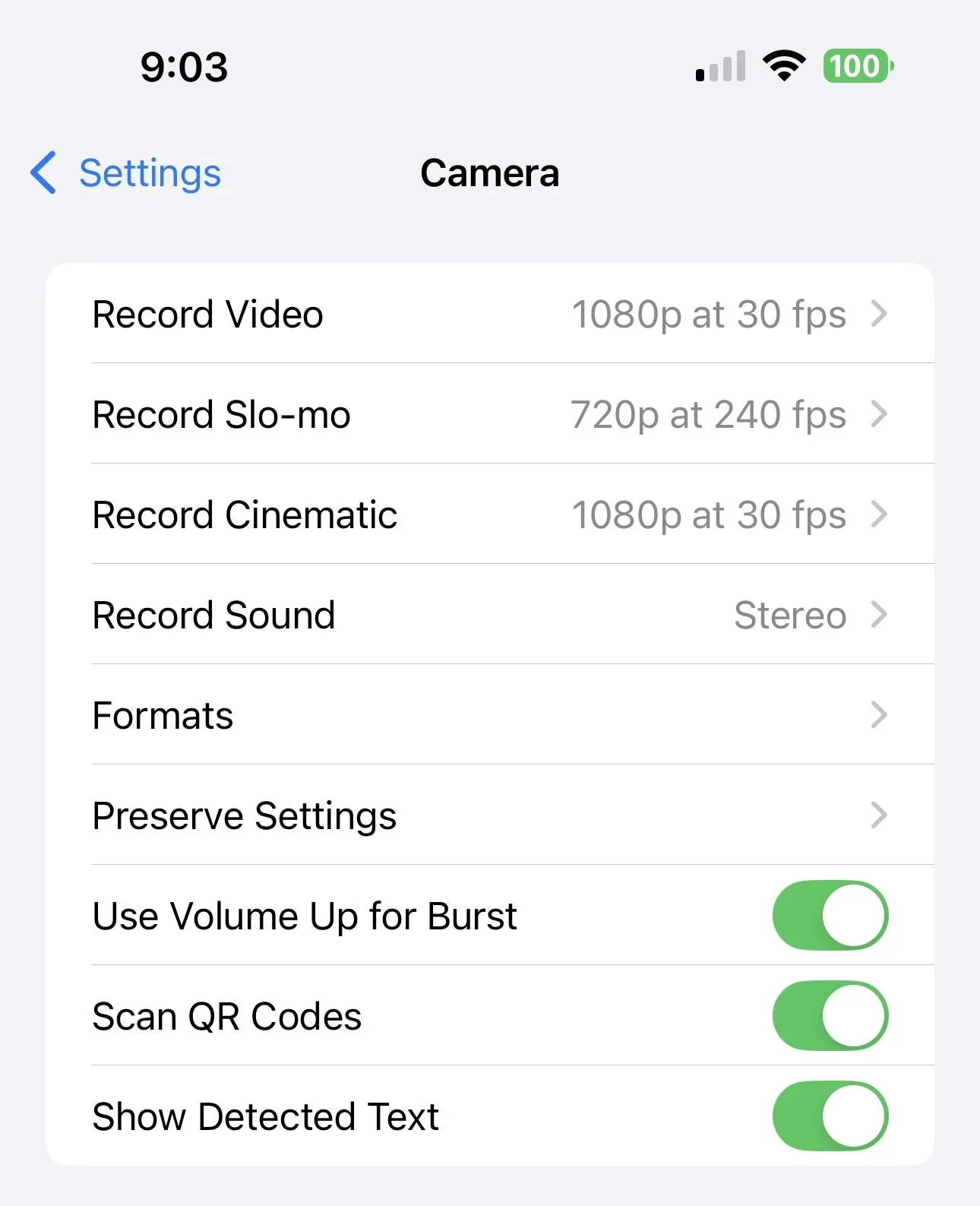 📱 iPhone Camera Settings — Part 1