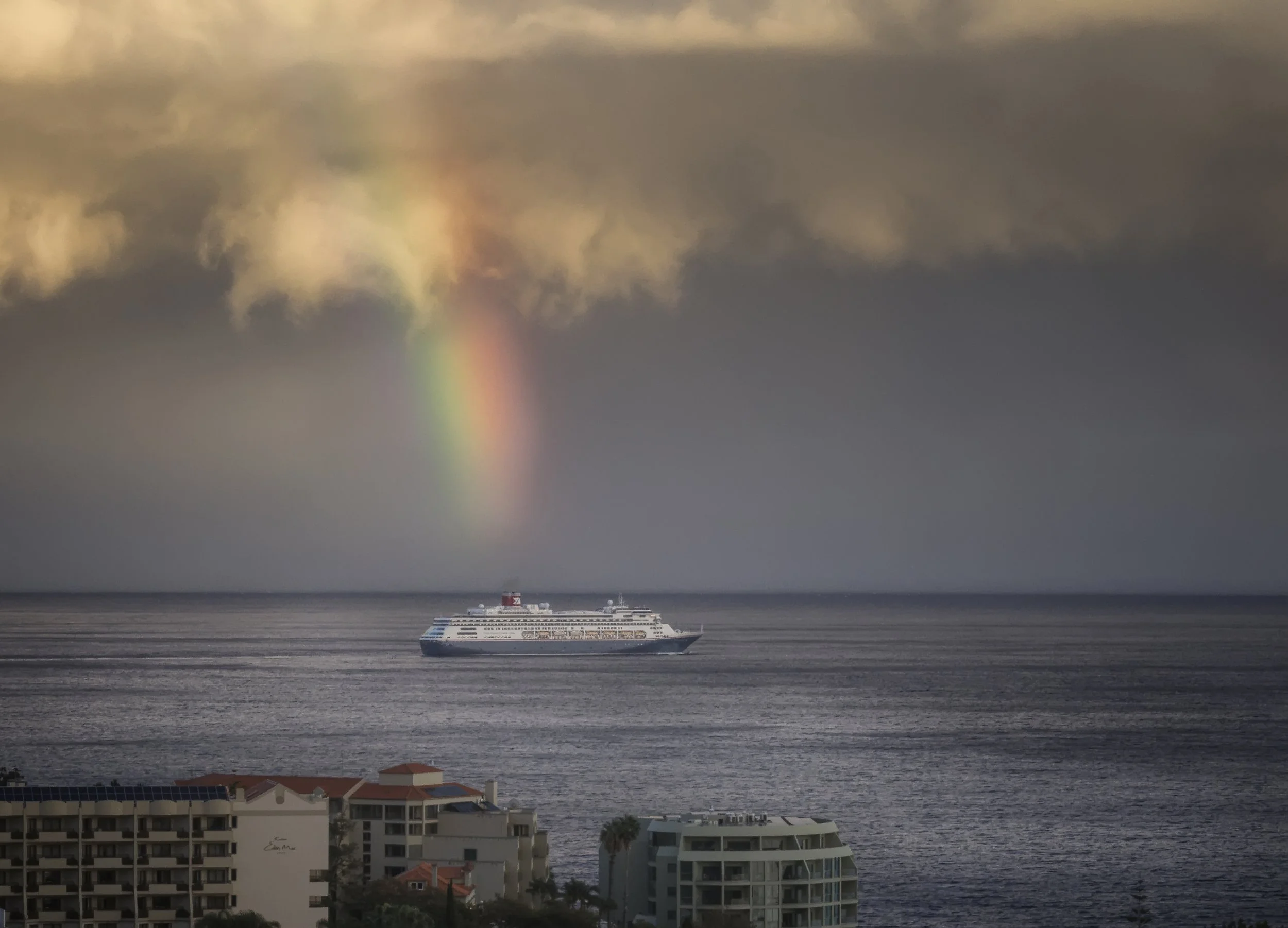 “Rainbow Over Cruise Ship” — Tim Ravenscroft