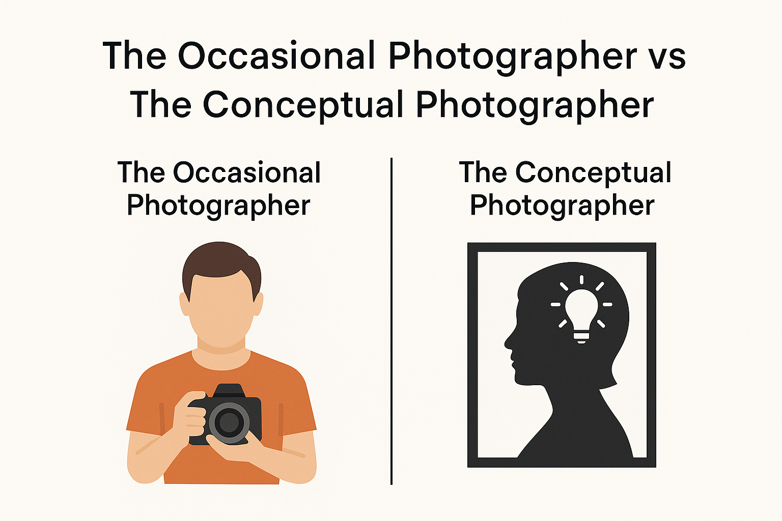 The Occasional Photographer vs The Conceptual Photographer