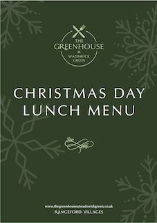 Greenhouse Christmas and New Year Menus Released