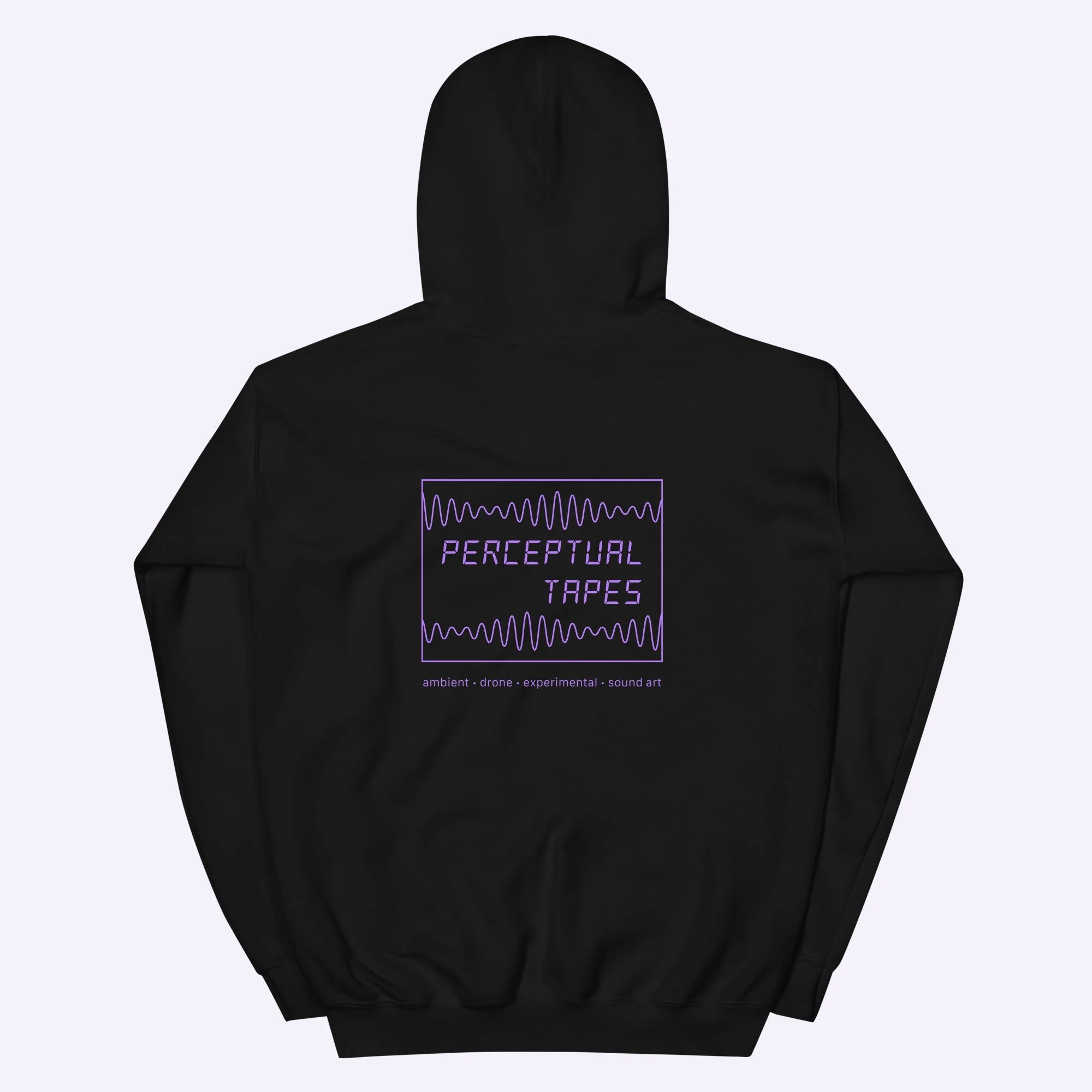 Perceptual Tapes Hoodie - Black and Purple