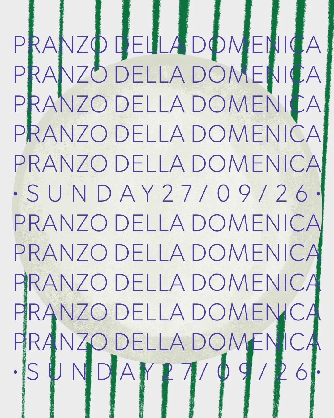 🇮🇹 Pranzo della Domenica &ndash; 27.09.26
Un menu che segue la stagione: verdure dal nostro Orto Sintropico, formaggi locali, il nostro miele, ricette della tradizione Salentina cucinate da Domenica &mdash; un pasto pensato per essere condiviso, se