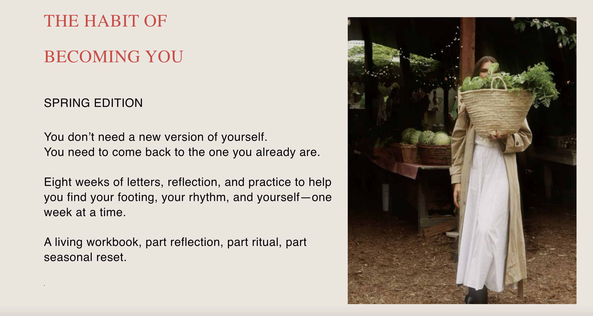 seasonal health & wellness ritual and reflective living practice by Jessica Moriber