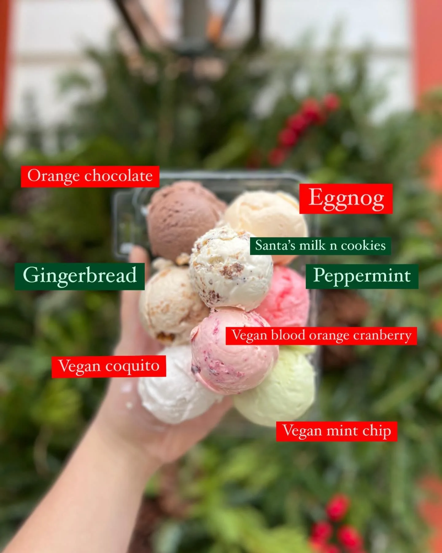 Ah yes, the day after Thanksgiving… Christmas music is blasting🎶, cookies are baking🍪, and decorations are goin’ up!🎄
We’re also welcoming our December flavor lineup to the shop today! Come in to try some of our favorite holida