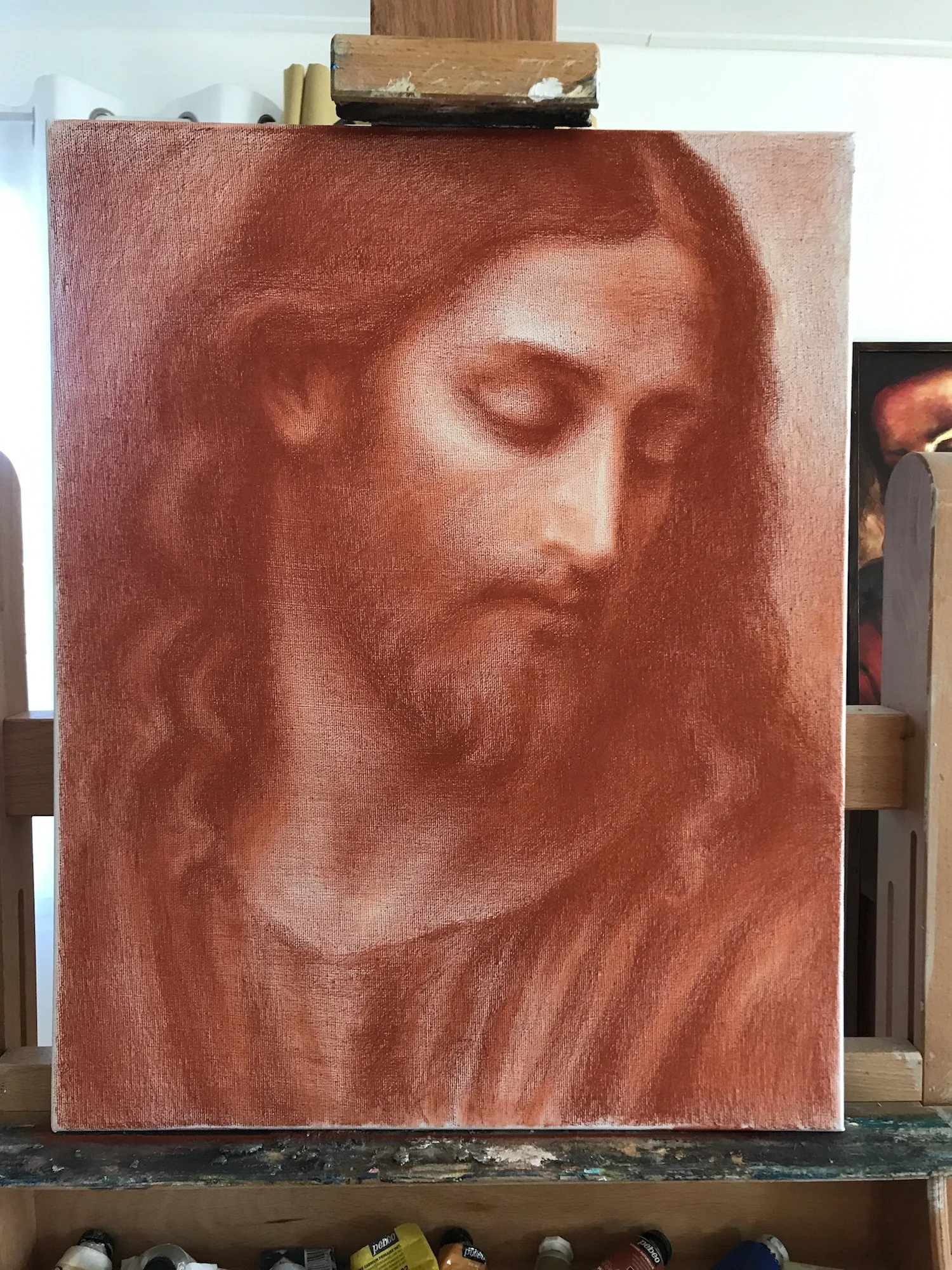 Portrait de Jésus-Christ à la sanguine