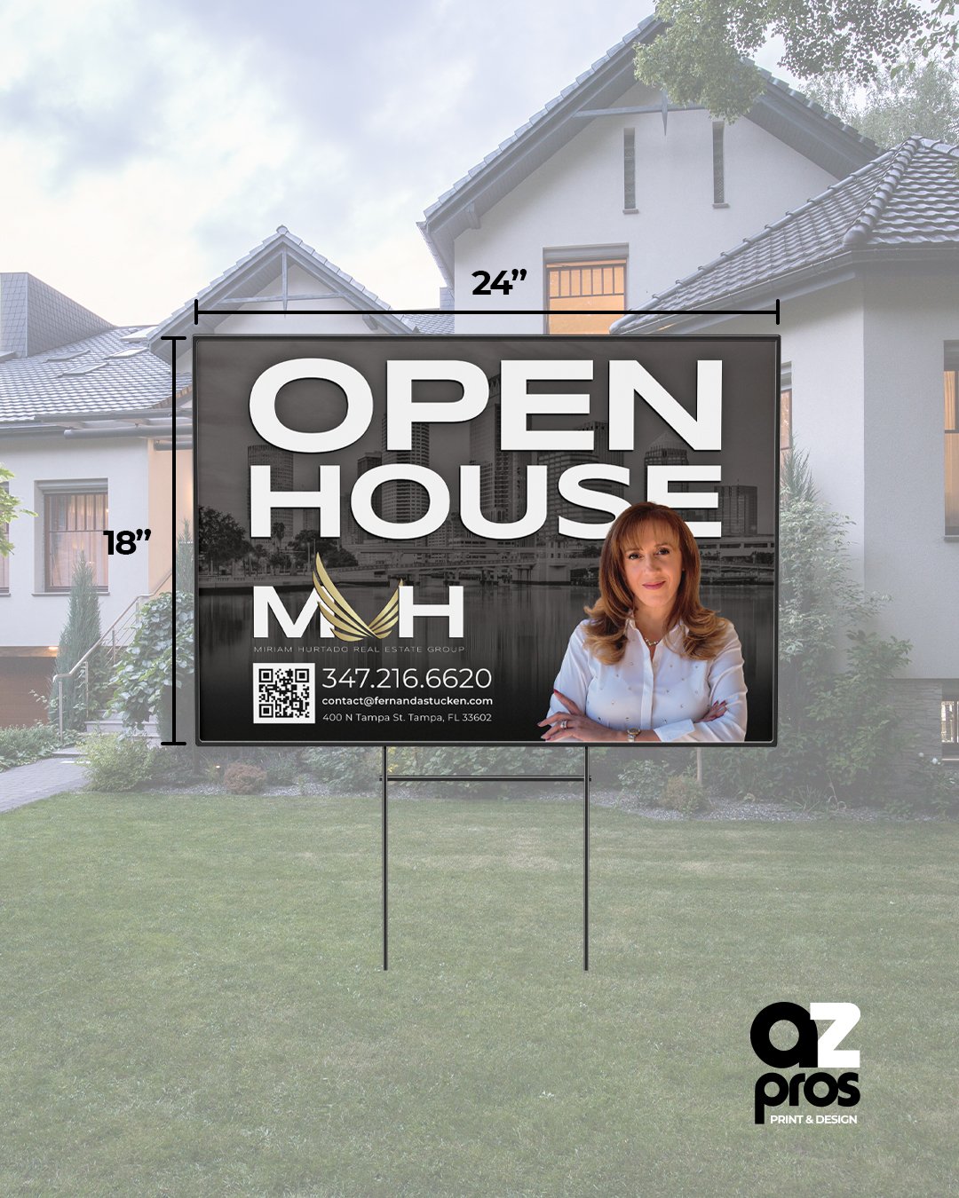 Yard Signs with MH Luxury Design + Shipping Included