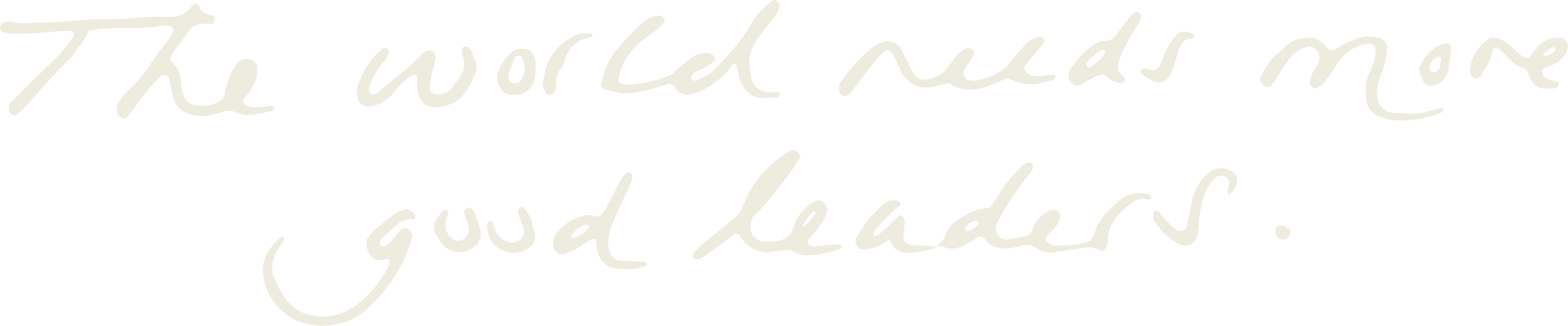 The world needs more good leaders