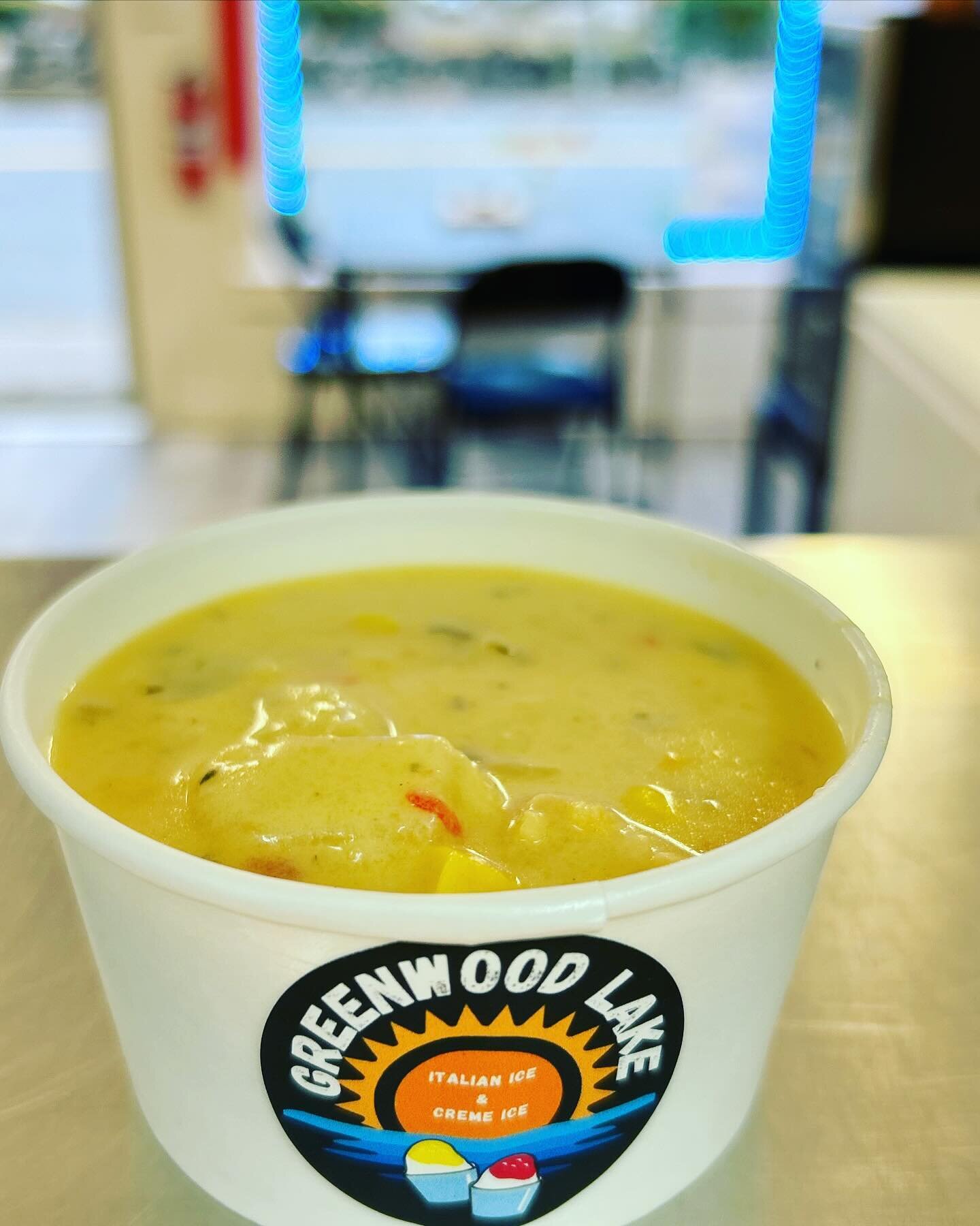 🌽On this chilly day, come on in and grab yourself a cup of our delicious shrimp corn chowder, soup. Shrimp 🍤