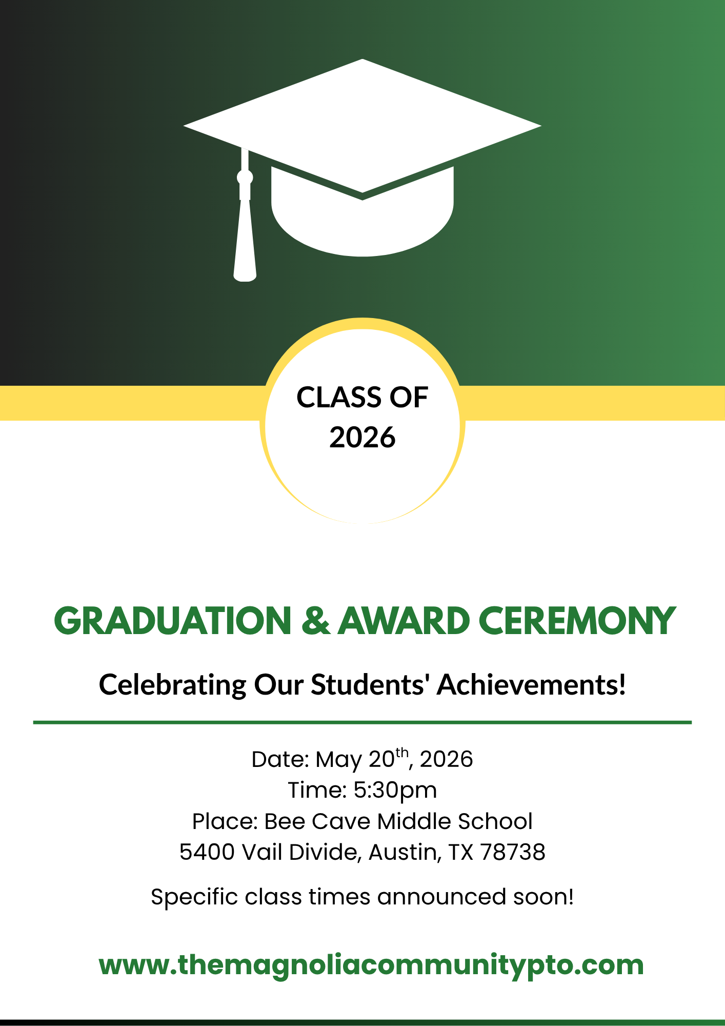 Graduation &amp; Awards Ceremony