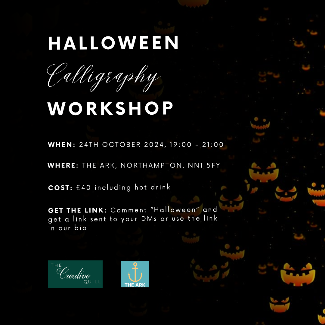 Halloween Calligraphy at The ARK