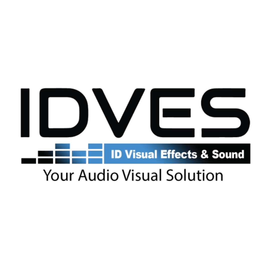 Logo for IDVES, a company specializing in visual effects and sound for audio visual solutions.