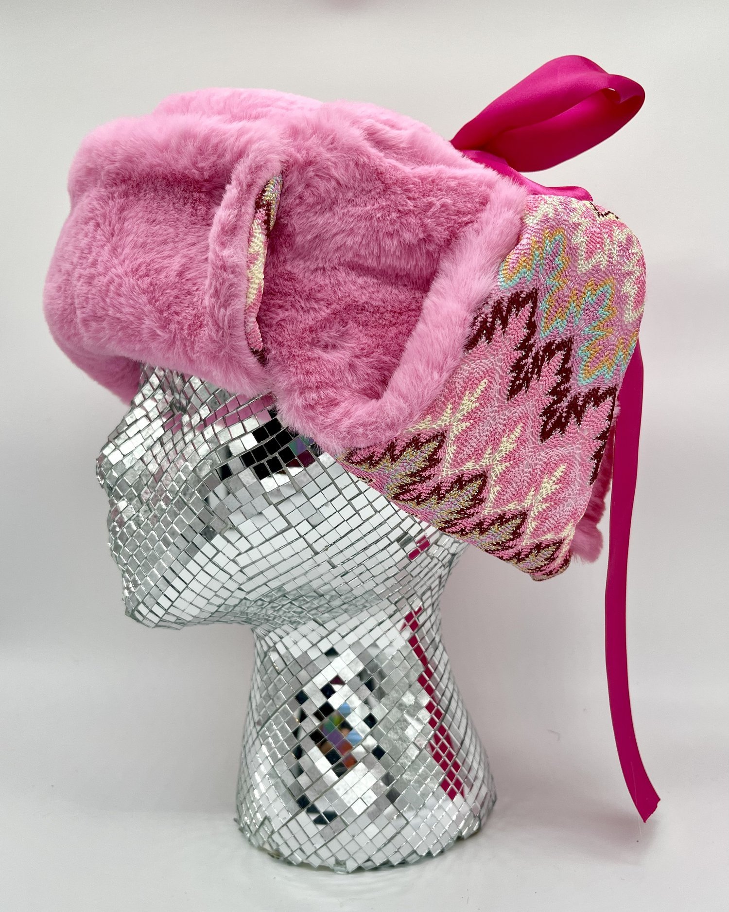 Pink Zig Zag Trapper Hat –&nbsp;Modern Misfits, $80