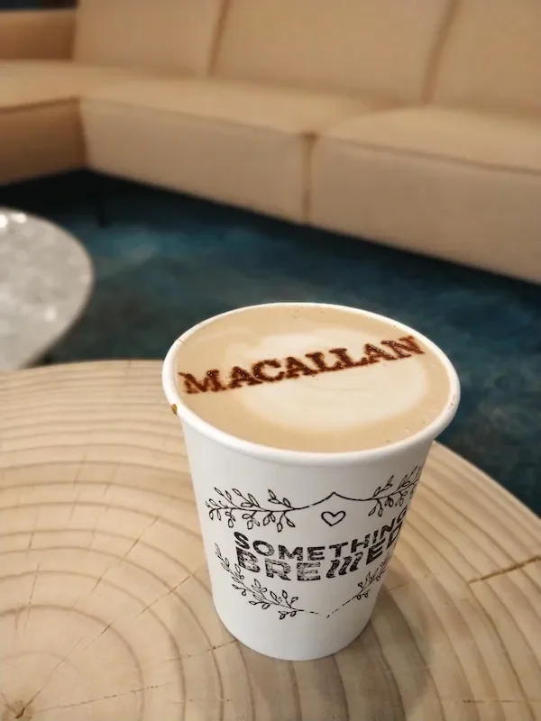 Custom chocolate Stencil for branded corporate event