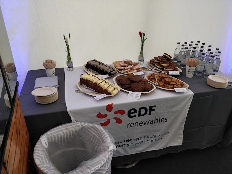 Corporate office coffee bar with sweet treats for employees