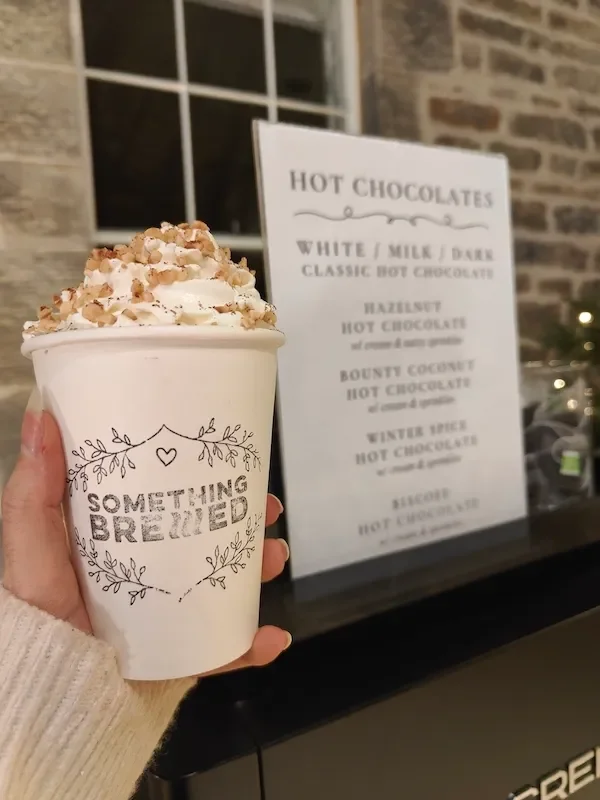 Customised hot drink menu - hot chocolate bar