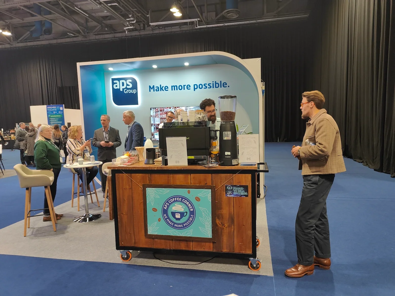 Trade show coffee bar hire in Scotland for experiential marketing events