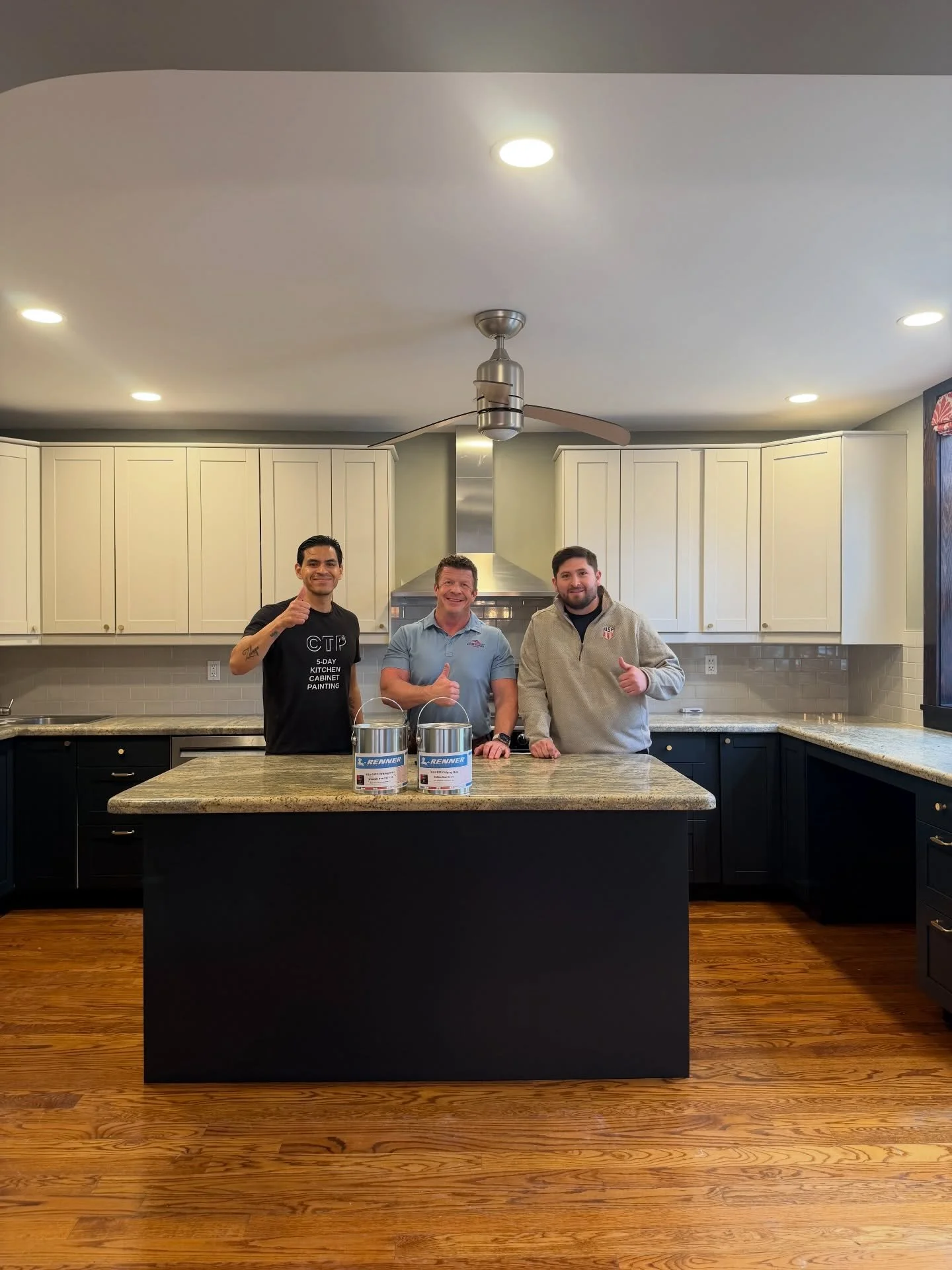 Training David and Leo from the U.S. was an absolute pleasure.

I had the opportunity to walk them through my complete 5-day kitchen cabinet painting business from hands on work to the full step by step process. We worked on sample cabinets, went thr