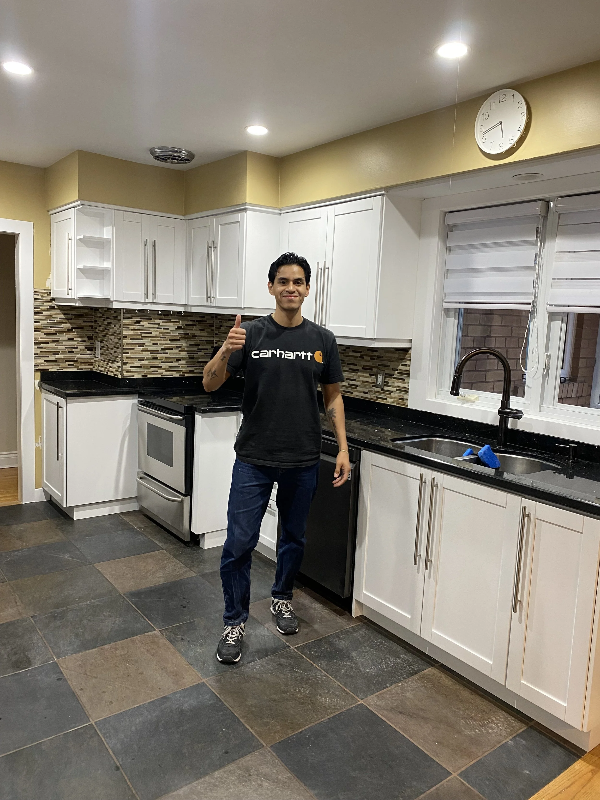 Chantilly lace kitchen cabinets