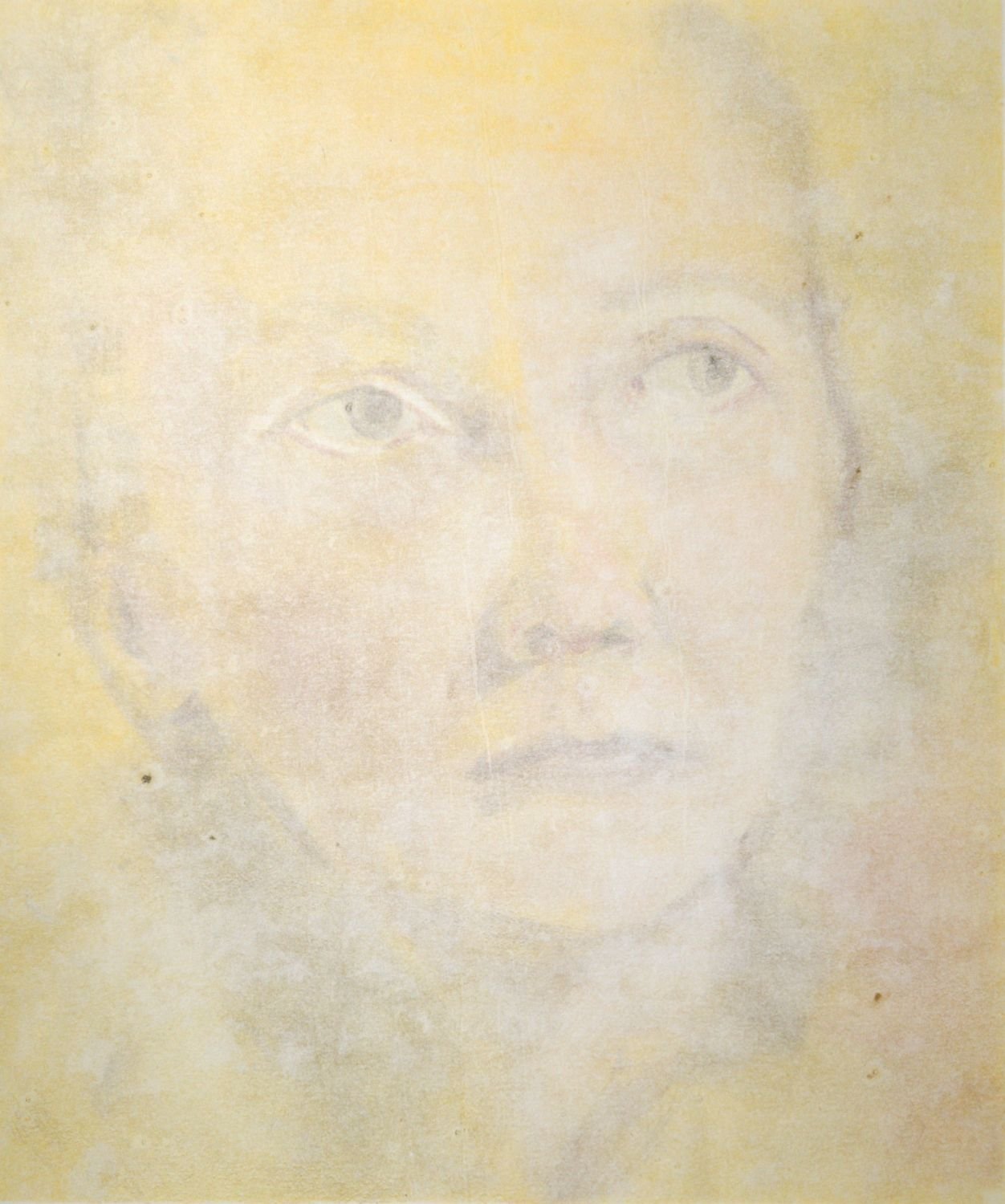 Golden Light, 2024. Monotype etching ink on paper - 74 x 59 cm framed