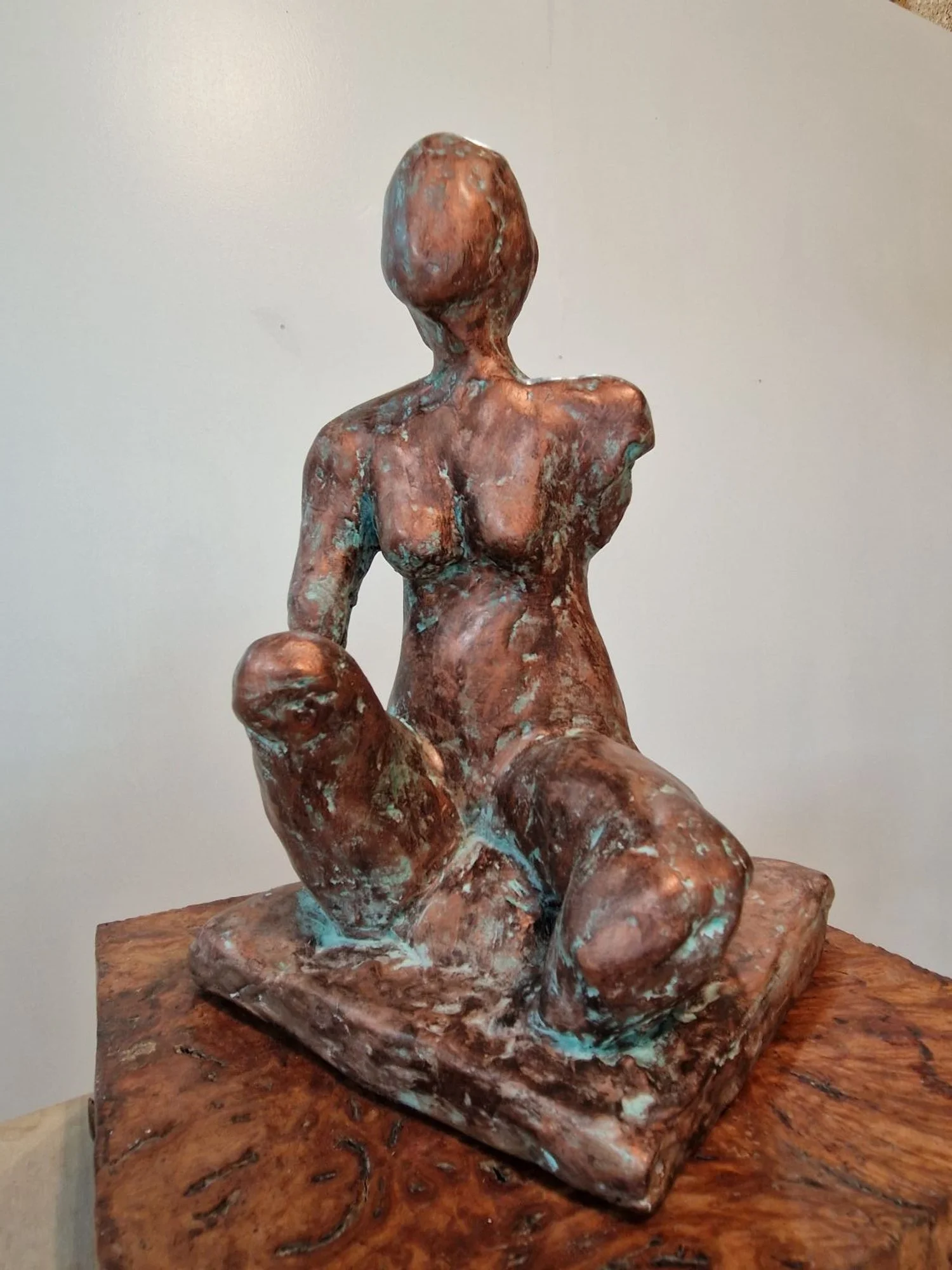 Sonia Thomas, Breaking, 2023, bronze on wood, 23 cm h x 19 cm w x 17.5 cm d.jpg